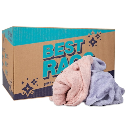 Monarch Shop Towel Size Terry Wipers - COLORED25 lb box N-C60-25